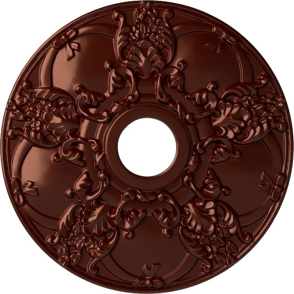 Ekena Millwork Norwich Ceiling Medallion (Fits Canopies up to 4 1/2"), 18"OD x 3 1/2"ID x 1 3/8"P, Antique Copper CM18NOACS - main